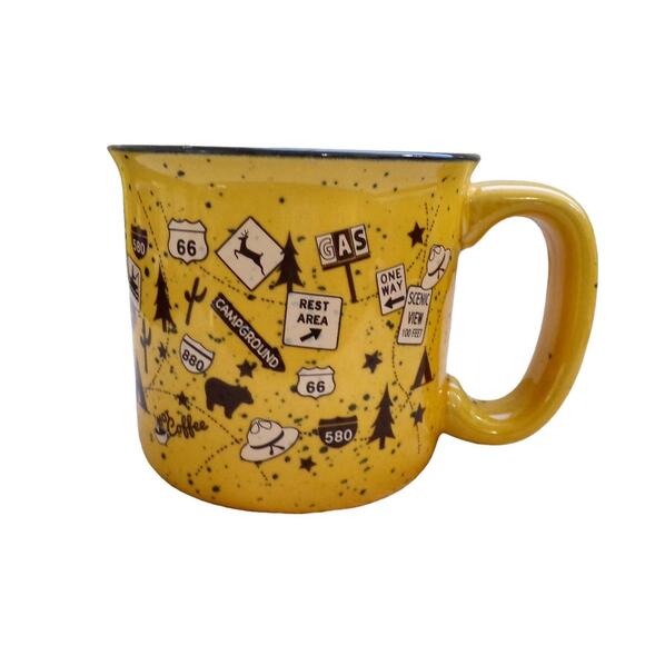 Camp Casual Coffee Tea Mug Heavyweight Camping Traveling RVing Theme - Picture 1 of 4